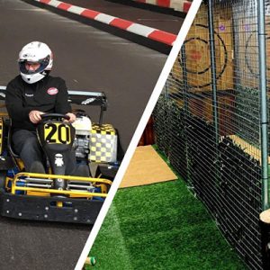 Karting and Axe throwing at JDR Karting